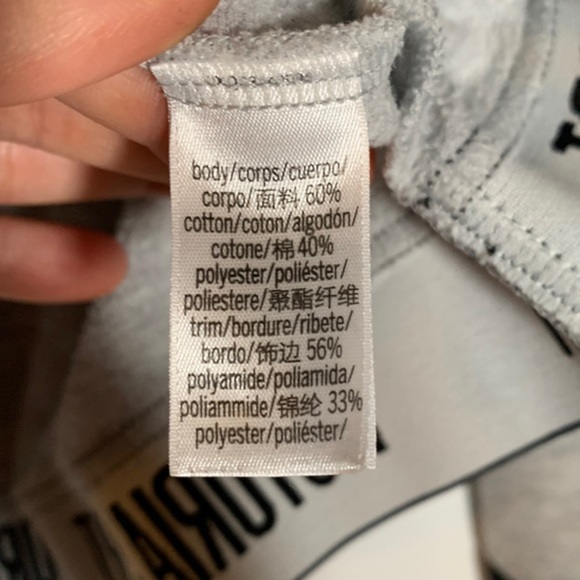 Victoria Sport Grey Bottom Elastic Sweater Top - Picture 7 of 7